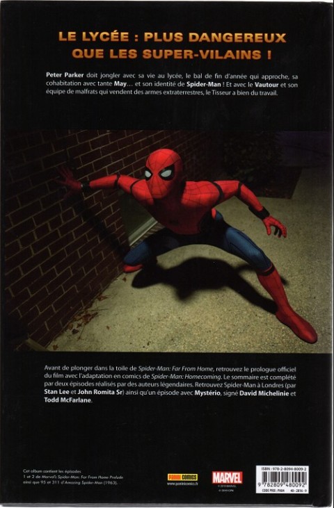 Verso de l'album Spider-Man: Far From Home - Le Prologue du film