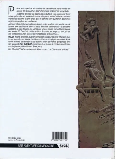 Verso de l'album Les Chemins de la gloire Tome 1 Le temps des innocents