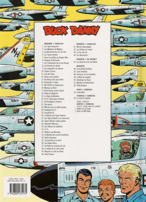 Verso de l'album Buck Danny Tome 51 Mystère en Antarctique