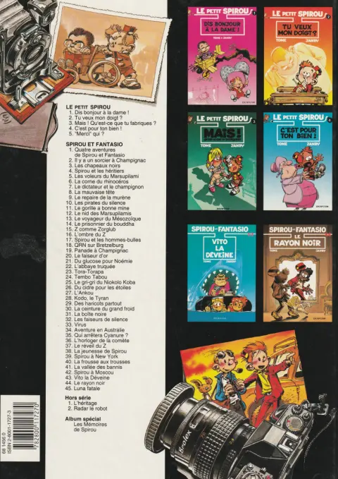 Verso de l'album Le Petit Spirou Tome 1 Dis bonjour à la dame !