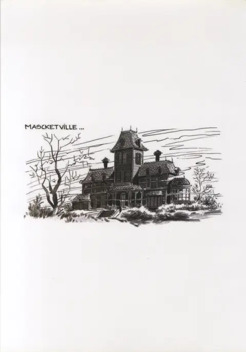 Verso de l'album Une aventure de Franck, Siméon et Mylène Le chat des Mascketville