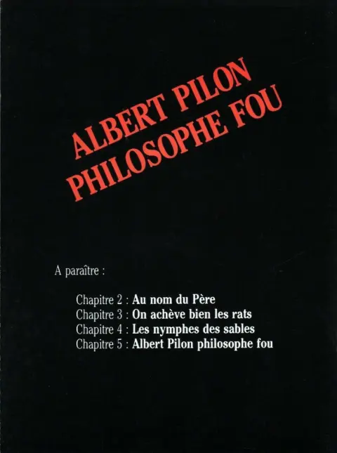 Verso de l'album Le marais aux sortilèges Chap 1