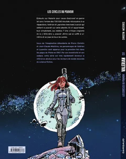 Verso de l'album Valérian Tome 15 Les Cercles du pouvoir
