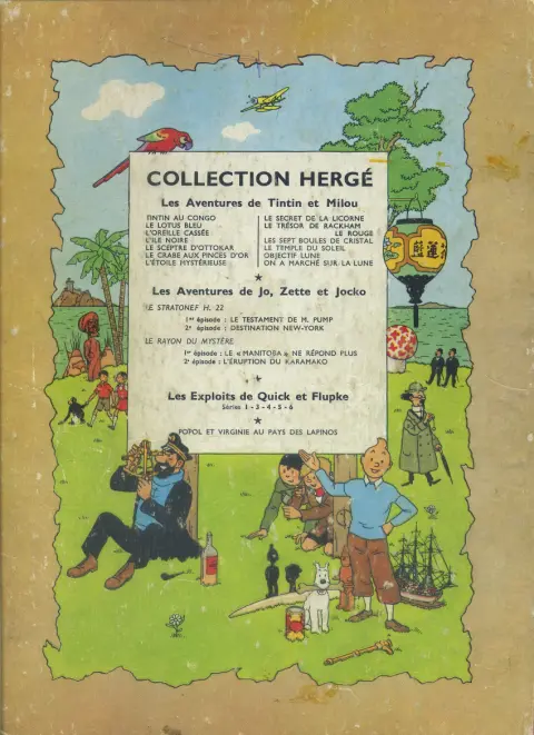 Verso de l'album Tintin Tome 16 Objectif Lune