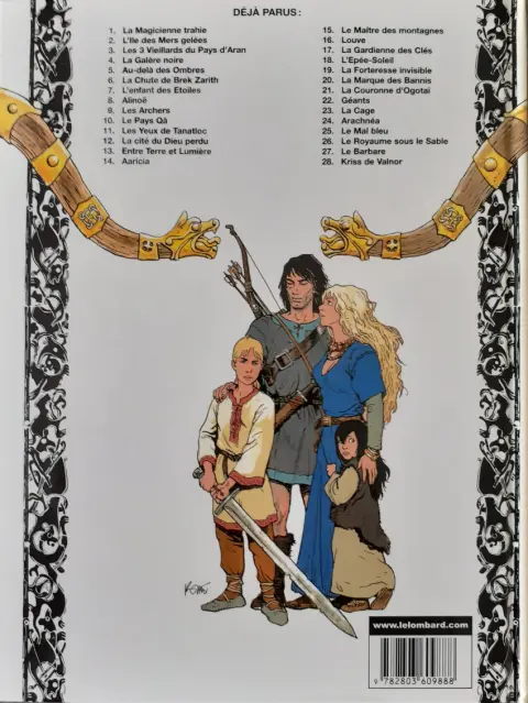 Verso de l'album Thorgal Tome 18 L'Epée-Soleil