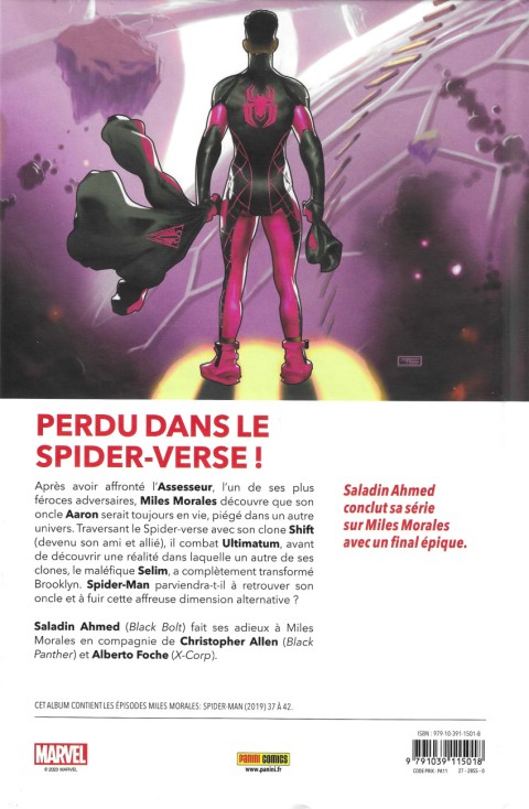 Verso de l'album Miles Morales : Spider-Man 5 L'empire de l'Araignée