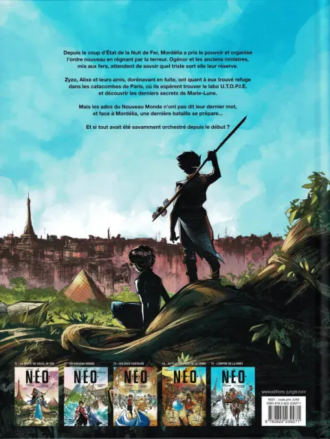 Verso de l'album N.E.O. 5 L'Empire de la mort