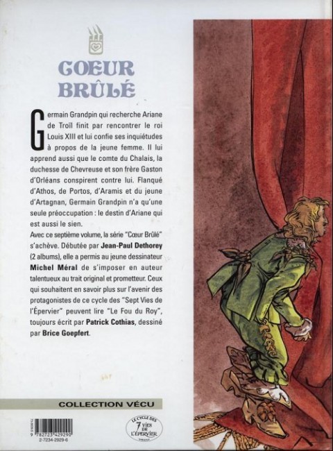 Verso de l'album Cœur Brûlé Tome 7 Le comte de Saint-Germain