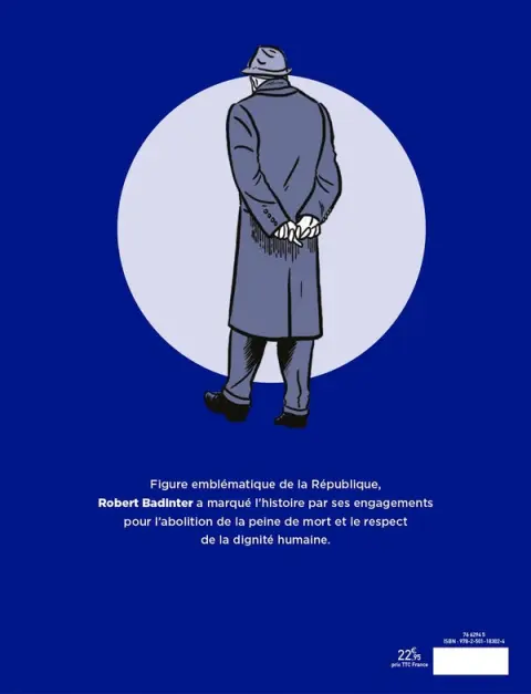Verso de l'album Robert Badinter L'Homme Juste