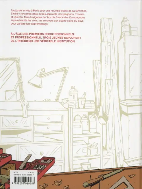 Verso de l'album Compagnons Nouveau départ