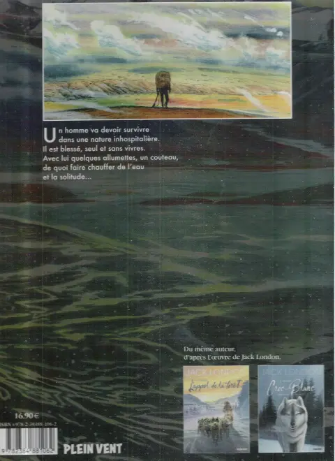Verso de l'album L'homme et le loup