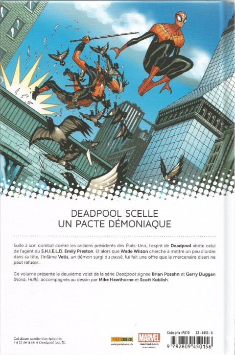 Verso de l'album Deadpool Tome 2 Il y a le Diable, le Soleil et la Mer