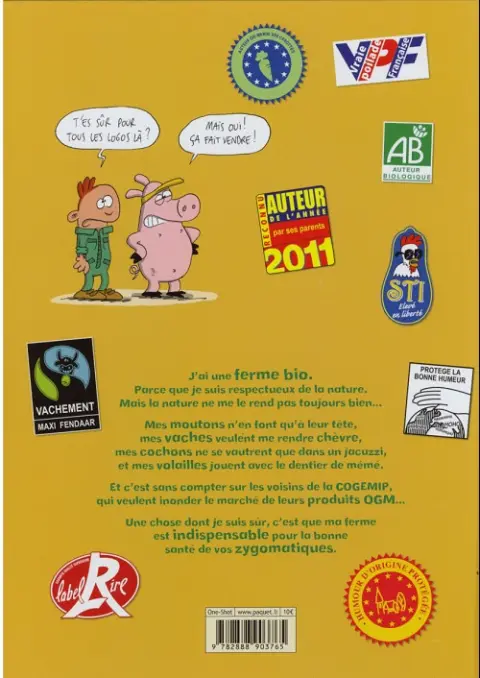Verso de l'album La Ferme ! Tome 1 Bio-divertissement