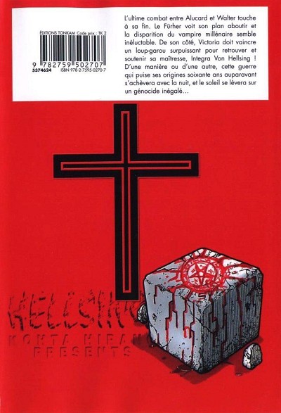 Verso de l'album Hellsing Vol. 10