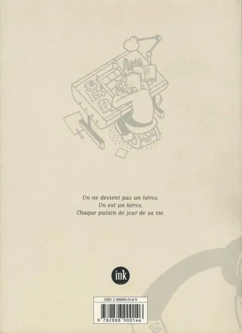 Verso de l'album Héros