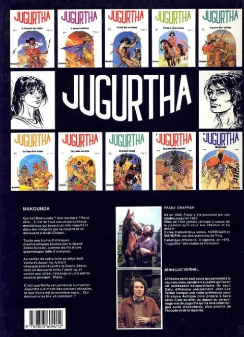 Verso de l'album Jugurtha Tome 10 Makounda