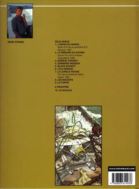 Verso de l'album Adler Tome 9 La force