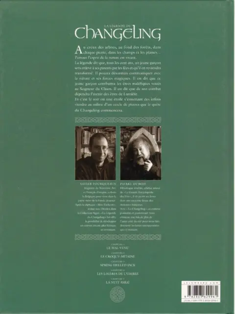 Verso de l'album La Légende du Changeling Tome 5 La nuit Asraï