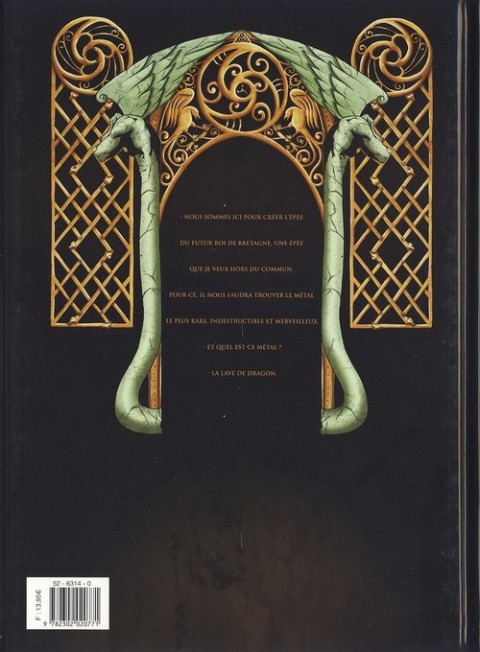 Verso de l'album Merlin - La quête de l'épée Tome 5 Les Dames du lac de feu