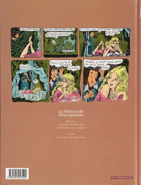 Verso de l'album Le Minuscule mousquetaire Tome 2 La Philosophie dans la baignoire