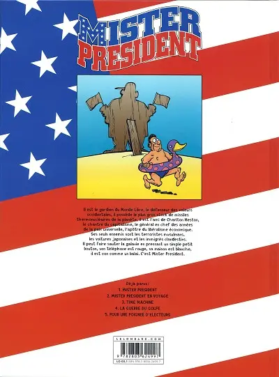 Verso de l'album Mister President Tome 5 Pour une poignée d'électeurs