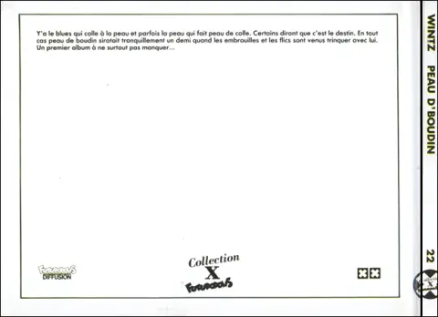 Verso de l'album Peau d'boudin