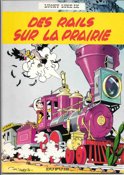 Couverture de l'album Lucky Luke Tome 9 Des rails sur la prairie