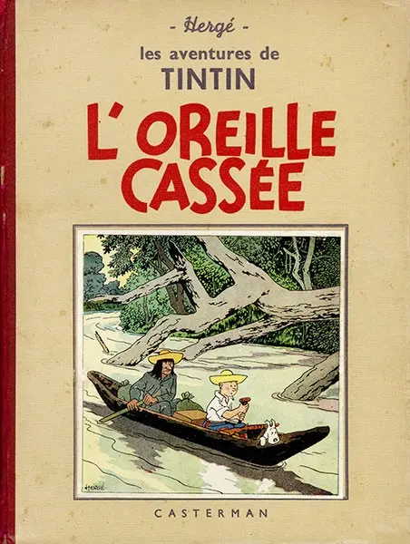 Couverture de l'album Tintin Tome 6 L'oreille cassée