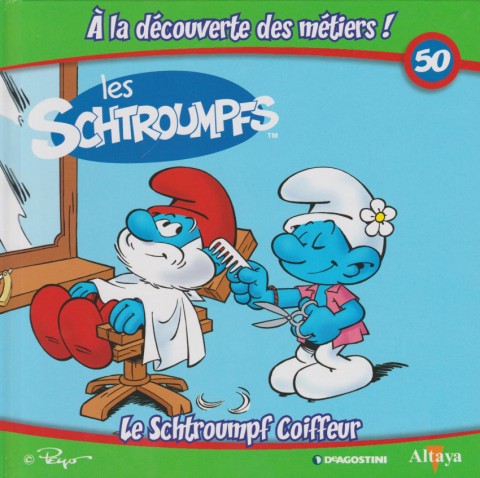 Couverture de l'album Les schtroumpfs - À la découverte des métiers ! 50 Le Schtroumpf Coiffeur