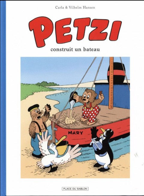 Couverture de l'album Petzi Tome 1 Petzi construit un bateau