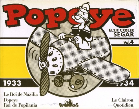 Couverture de l'album Popeye Futuropolis Vol. 4 1933/1934