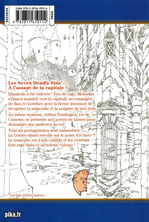 Verso de l'album Seven Deadly Sins 9