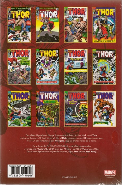 Verso de l'album Thor - L'intégrale Vol. 8 1966