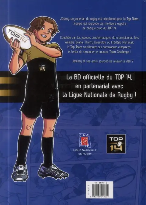 Verso de l'album Top 14 Tome 2 Le Bouclier