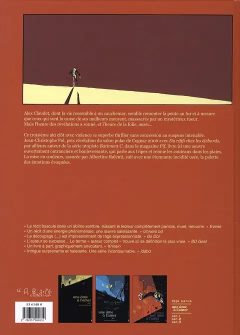 Verso de l'album Une âme à l'amer Tome 3 Akt. 3