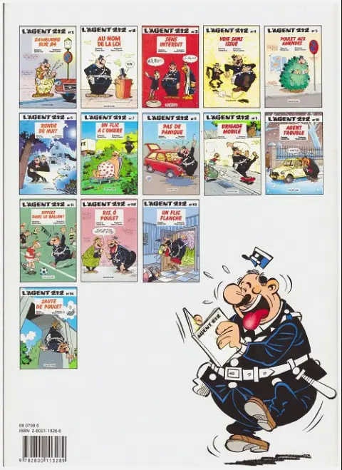 Verso de l'album L'Agent 212 Tome 1 24 heures sur 24