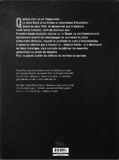 Verso de l'album Auschwitz