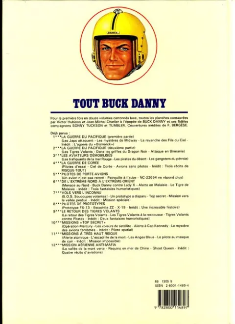 Verso de l'album Tout Buck Danny Tome 10 Missions Top secret