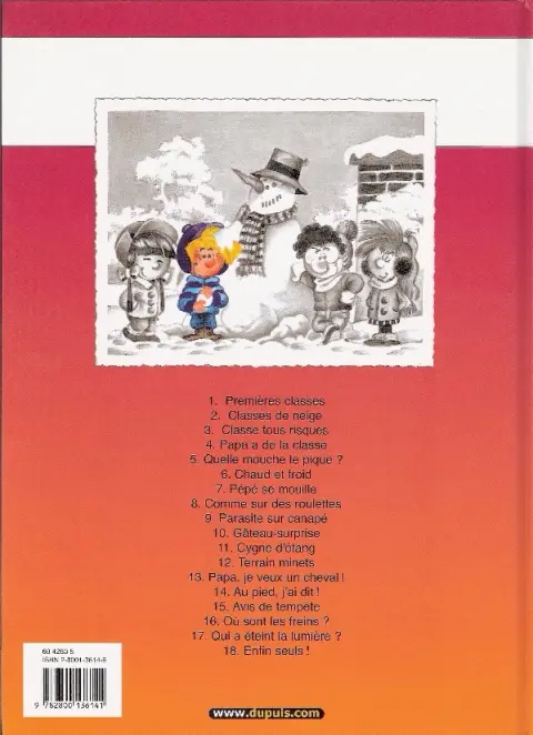 Verso de l'album Cédric Tome 8 Comme sur des roulettes