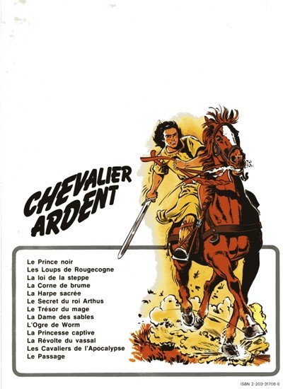 Verso de l'album Chevalier Ardent Tome 8 La dame des sables