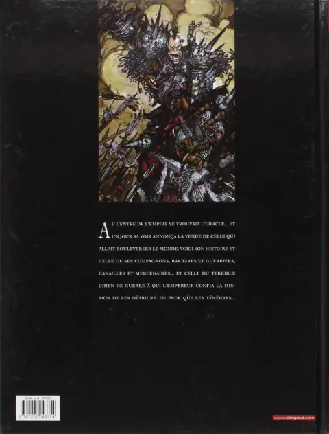 Verso de l'album Chroniques de la Lune Noire Tome 1 Le Signe des Ténèbres