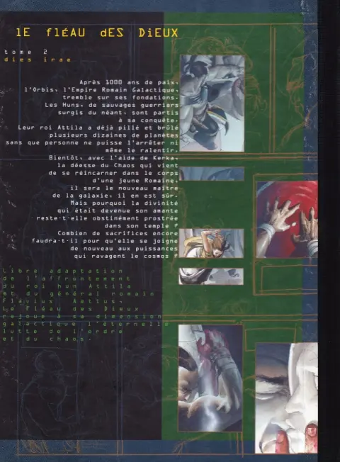 Verso de l'album Le Fléau des dieux Tome 2 Dies Irae