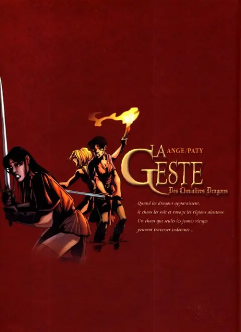 Verso de l'album La Geste des Chevaliers Dragons Tome 5 Les Jardins du Palais