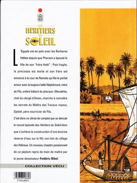 Verso de l'album Les Héritiers du soleil Tome 7 L'architecte immobile