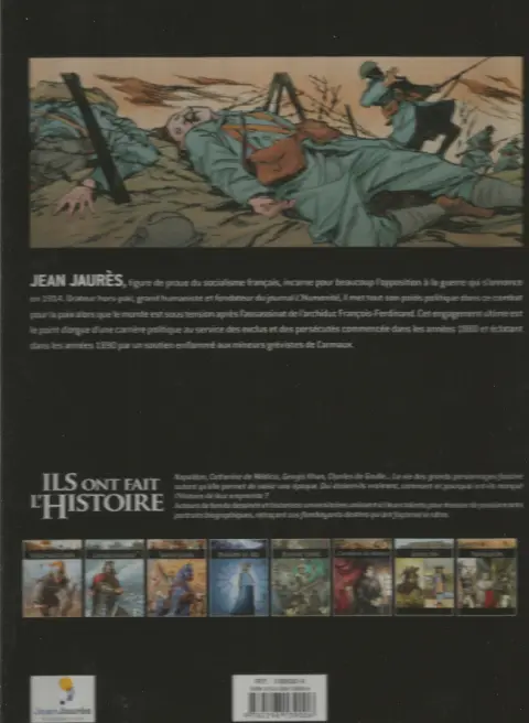 Verso de l'album Ils ont fait l'Histoire Tome 4 Jaurès