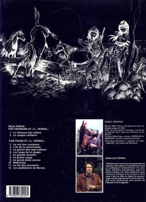 Verso de l'album Jugurtha Tome 3 La nuit des scorpions