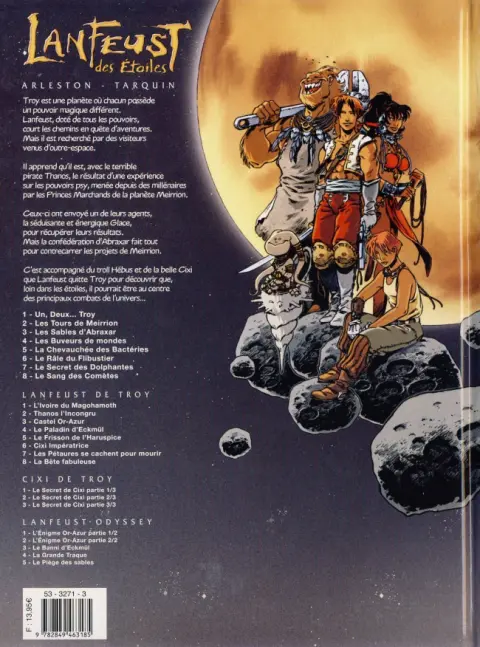 Verso de l'album Lanfeust des Étoiles Tome 5 La chevauchée des bactéries