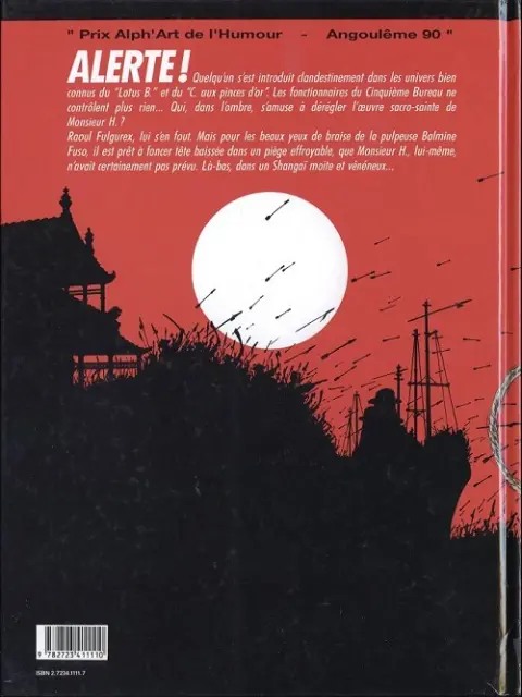 Verso de l'album Raoul Fulgurex Tome 1 Dans le secret du mystère