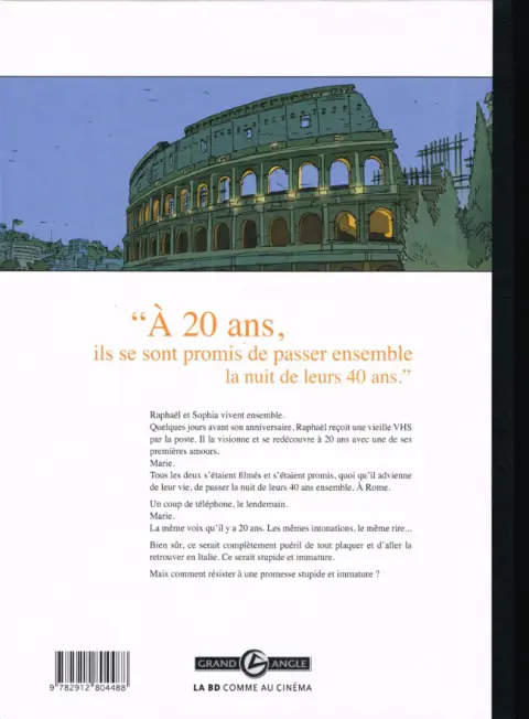 Verso de l'album Une nuit à Rome Livre 1