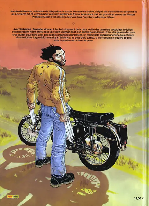 Verso de l'album Wolverine : Saudade